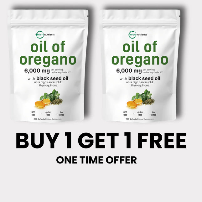 [ONE TIME OFFER] BUY 1 GET 1 FREE Oregano Oil with Black Seed Oil